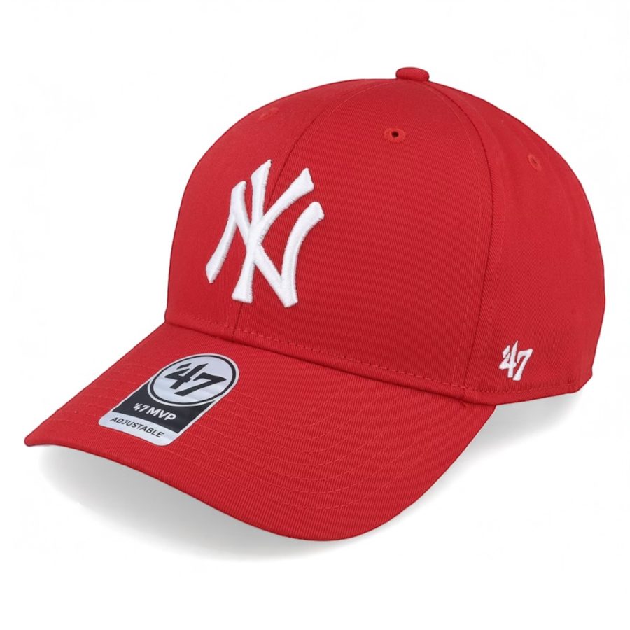 CAPPELLO New York Yankees Raised Basic Mvp Red/White Adjustable - 47 Brand