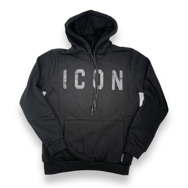 FELPA ICON IU9016F BLACK/BLACK
