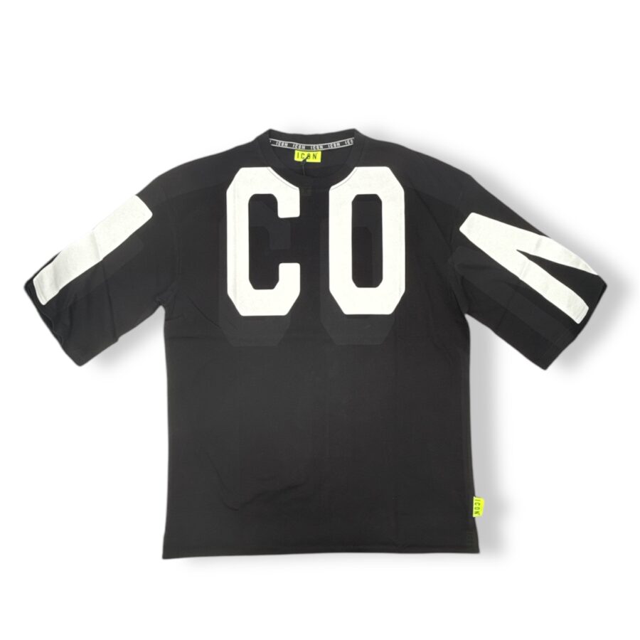 T-SHIRT ICON ICUS2S5T063 NERO BIANCO