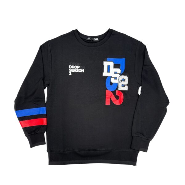 FELPA DS2 SS25219 BLACK