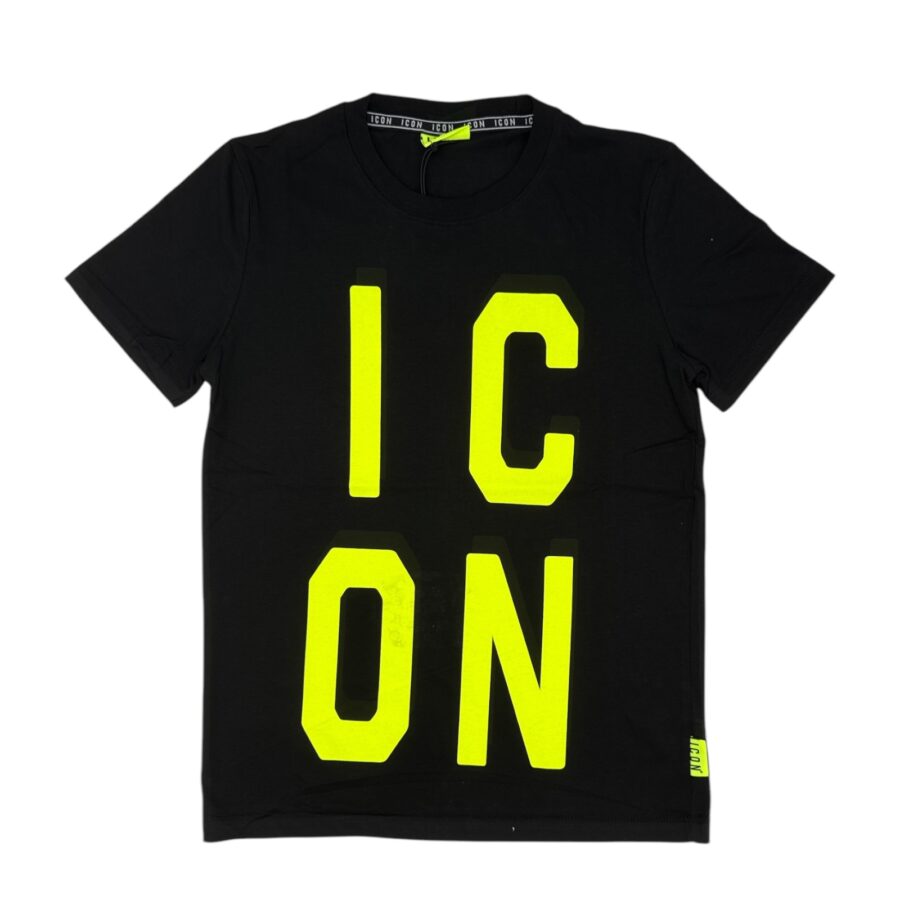 T-SHIRT ICON ICUS2S5T023 LOGO FLUO