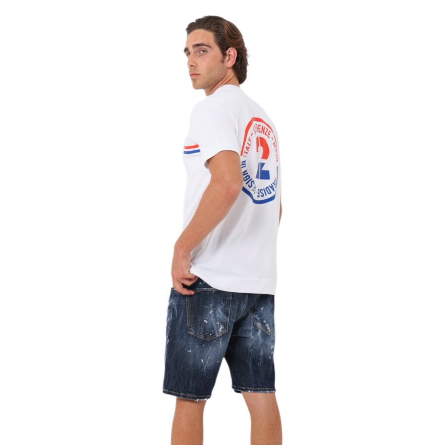 T-SHIRT G2 FIRENZE PARIS BIANCA - immagine 4